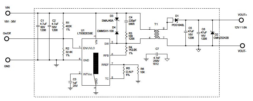 LT8302 Schematic